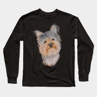 Original Artwork Yorkshire Terrier Long Sleeve T-Shirt